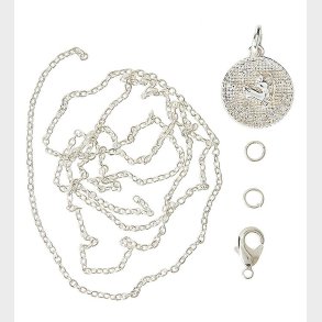 Me&My BOX Halskde m. Stjernetegn - Skytte - Slvbelagt