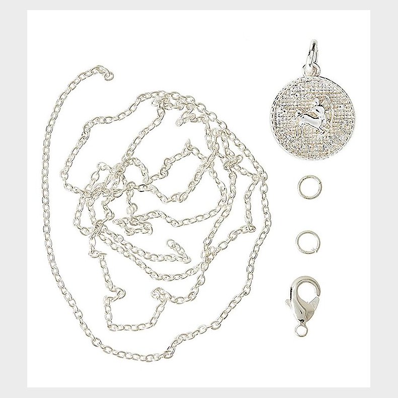 Me&My BOX Halskde m. Stjernetegn - Skytte - Slvbelagt