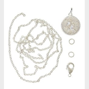 Me&My BOX Halskde m. Stjernetegn - Lve - Slvbelagt