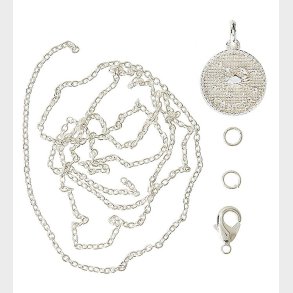 Me&My BOX Halskde m. Stjernetegn - Krebs - Slvbelagt