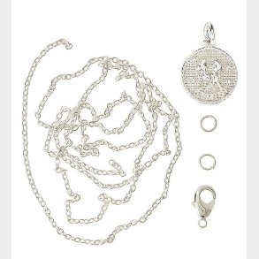 Me&My BOX Halskde m. Stjernetegn - Tvilling - Slvbelagt