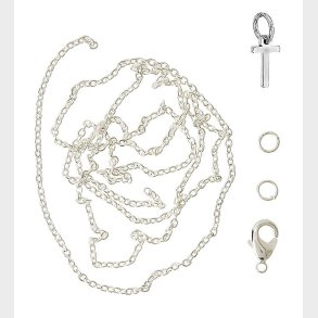 Me&My BOX Halskde m. Bogstav - T - Slvbelagt