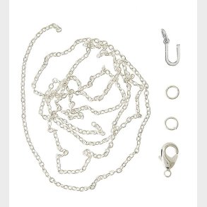 Me&My BOX Halskde m. Bogstav - U - Slvbelagt