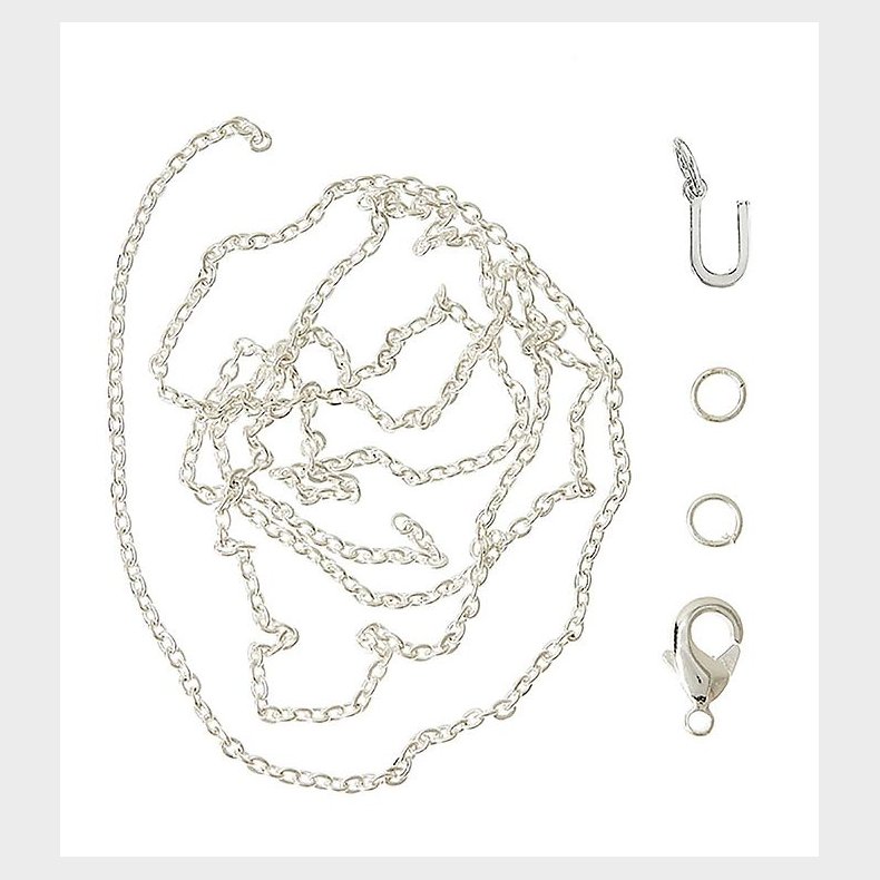 Me&My BOX Halskde m. Bogstav - U - Slvbelagt