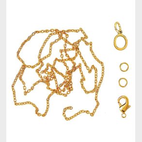 Me&My BOX Halskde m. Bogstav - O - Guldbelagt