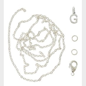 Me&My BOX Halskde m. Bogstav - G - Slvbelagt