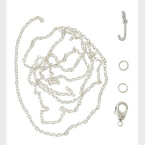 Me&My BOX Halskde m. Bogstav - J - Slvbelagt