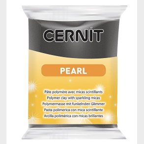 Cernit Polymer Ler - Pearl - Sort