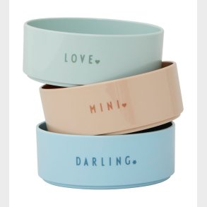 Design Letters Sk�ls�t - 3-pak - Favourite - Green/Blue/Beige