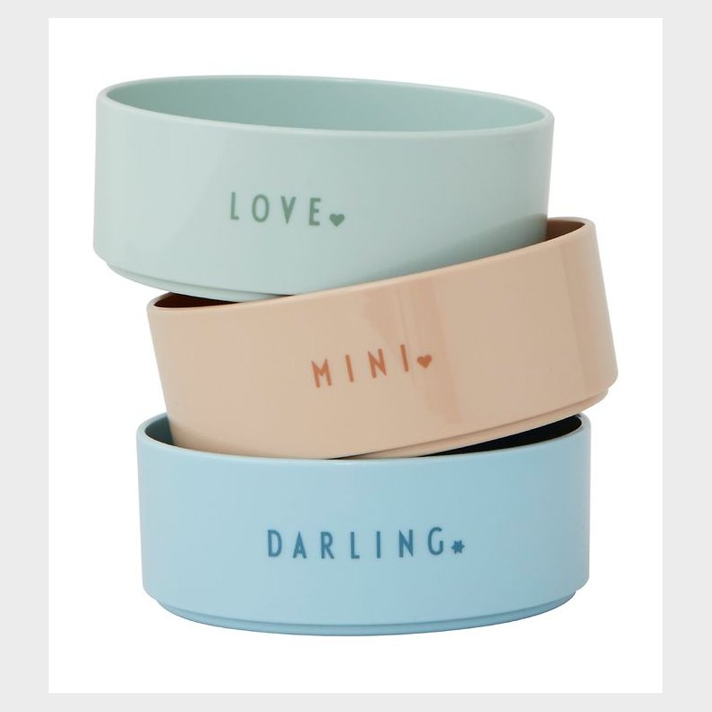 Design Letters Sk�ls�t - 3-pak - Favourite - Green/Blue/Beige