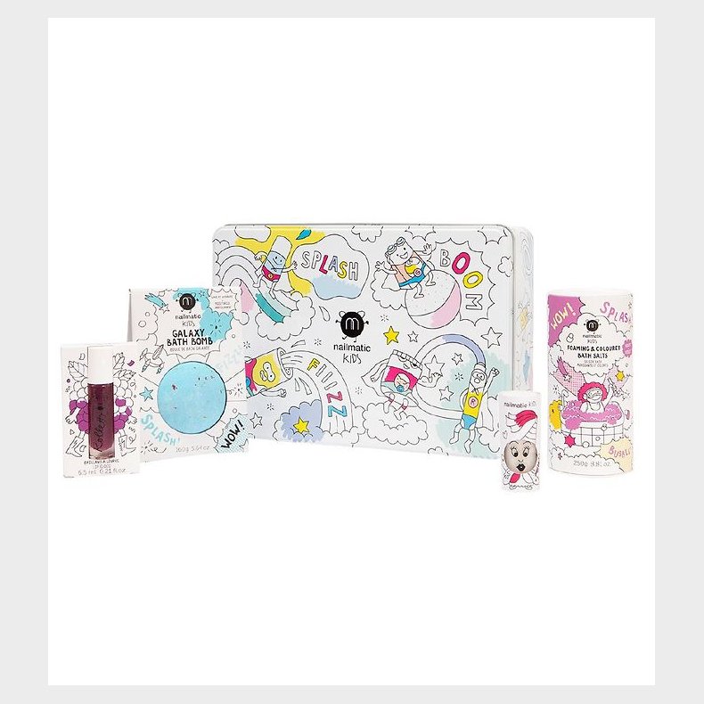 Nailmatic Badest - Box m. Badebombe, Neglelak, Lipgloss, Badesa