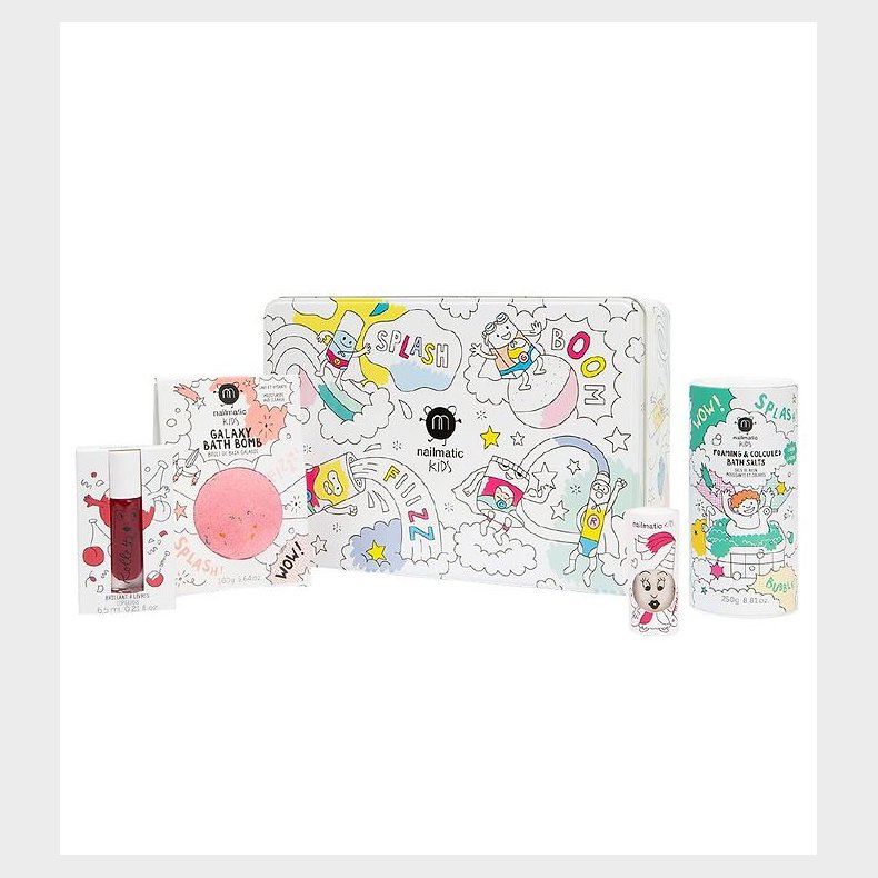 Nailmatic Badest - Box m. Badebombe, Neglelak, Lipgloss, Badesa