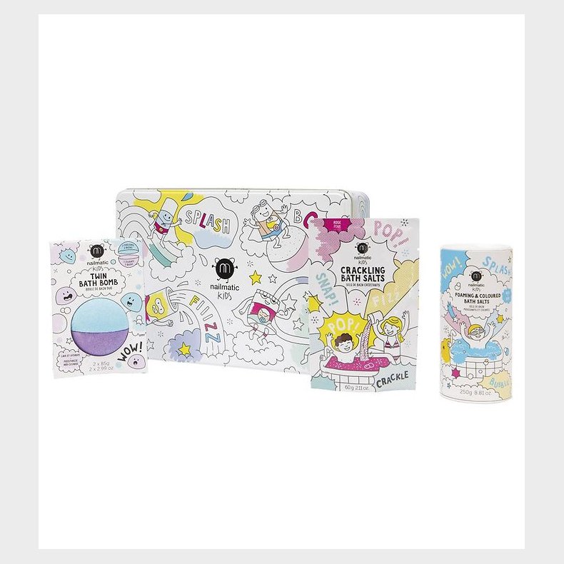 Nailmatic Badest - Box m. Badebombe, Badesalt, Knitrende Badesa