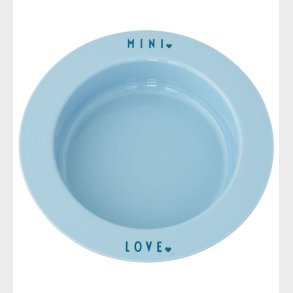 Design Letters Dyb Tallerken - Mini Favourite - Light Blue