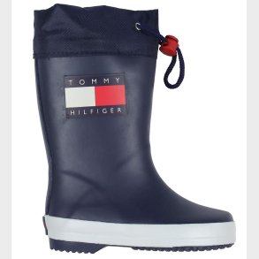 Tommy Hilfiger Gummistvler - Navy m. Logo