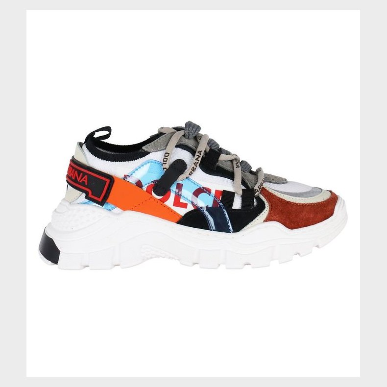 Dolce & Gabbana Sko - Low Lace - Hvid/Multifarvet