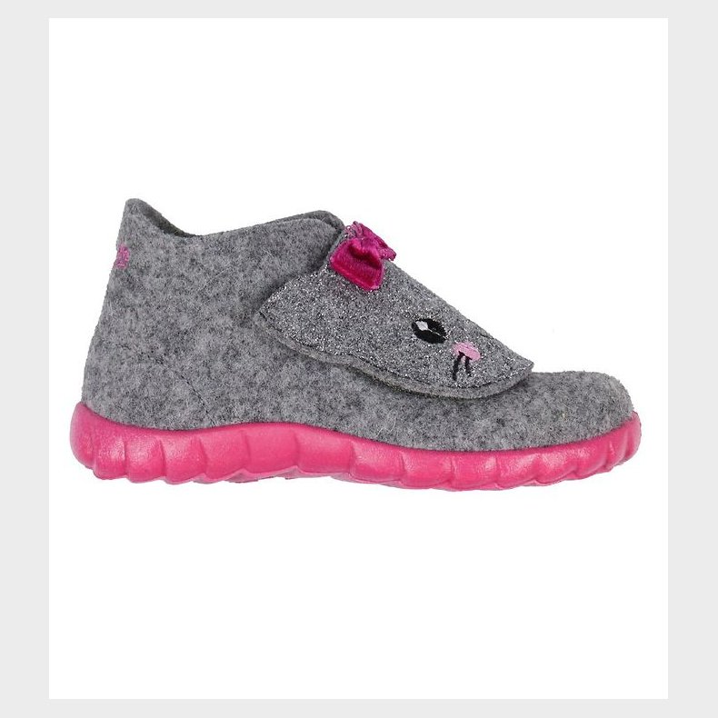 Superfit Hjemmesko - Uld - Gr� m. Kat