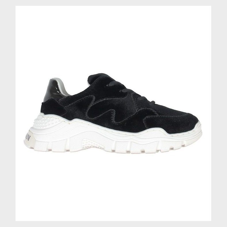 Emporio Armani Sko - Velour - Sort