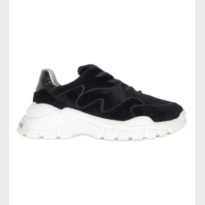 Emporio Armani Sko - Velour - Sort