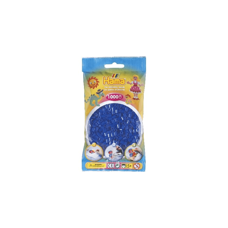 Hama Midi Perler 1000 Stk. Neon Bl - Legekammeraten.dk