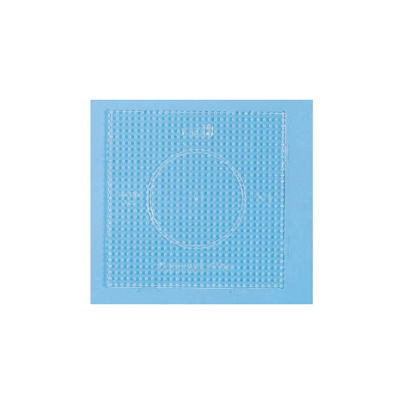 Hama Stiftplade 15x15 cm. Transparent. - Legekammeraten.dk