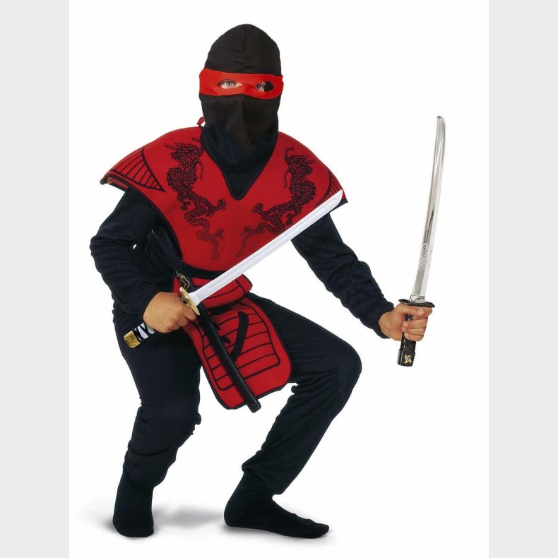 Udkldning, Ninja Kostume Rd - Legekammeraten.dk