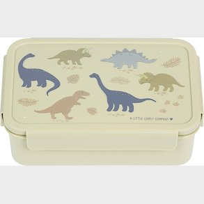 A Little Lovely Company - Bento Madkasse - Dinosaurs - 22 X 7.5 X 14.5 Cm