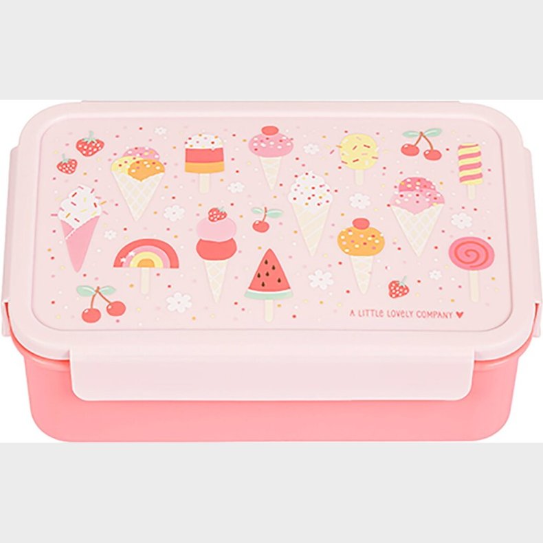 A Little Lovely Company - Bento Madkasse - Icecream - 22 X 7.5 X 14.5 Cm