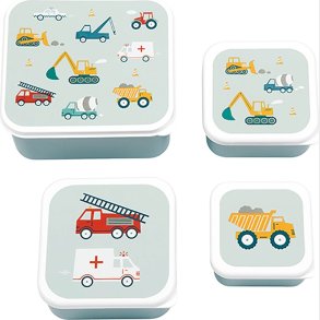 A Little Lovely Company - Lunch & Snack Box St - Vehicles