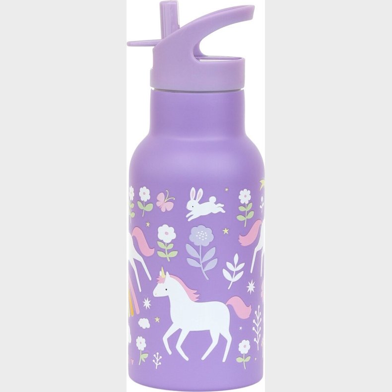 A Little Lovely Company - Rustfrit Stl Drikkeaske - Unicorn Dreams