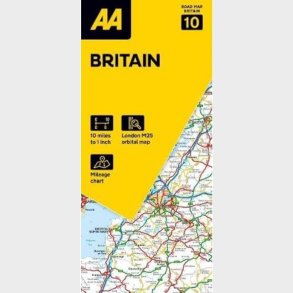Aa Road Map Britain 10: Britain - English book