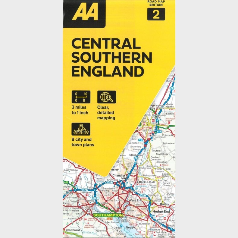 Aa Road Map Britain 2: Central Southern England - English book