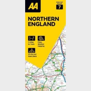 Aa Road Map Britain 7: Northern England - English book