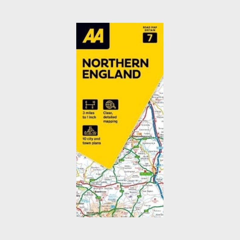 Aa Road Map Britain 7: Northern England - English book