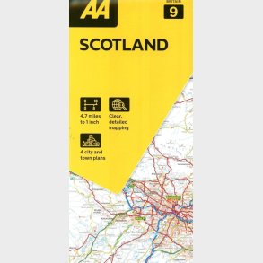 Aa Road Map Britain 9: Scotland - English book