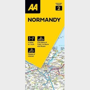 Aa Road Map France 2: Normandy - English book