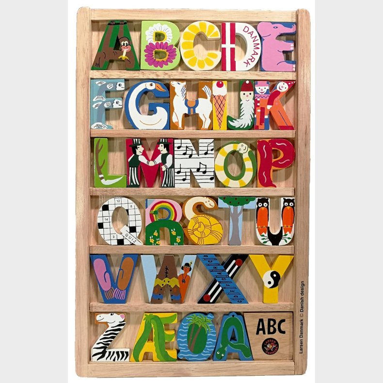 Larsen Danmark | ABC trbogstaver med motiv