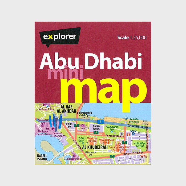 Abu Dhabi Mini Map - English book