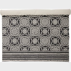 Bloomingville - Aco T�ppe - Sort - Bomuld - 120x180 Cm