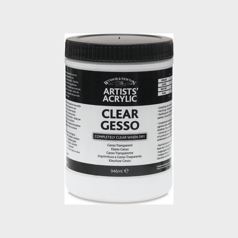 Winsor & Newton - Clear Gesso 946 Ml