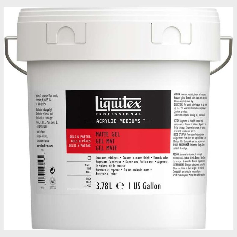 Liquitex - Acrylic Mediums - Matte Gel  - 3,78 L