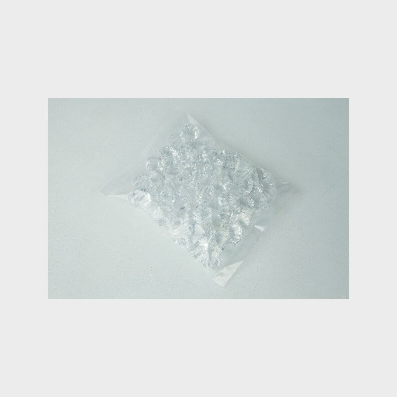 Drbeformede Perler - Klar - 22 Mm - 50 Stk