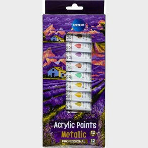 Acrylfarver 12 Tuber  12 Ml - Centrum