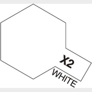 Tamiya - Acrylic Mini - X-2 White Gloss 10 Ml - 81502