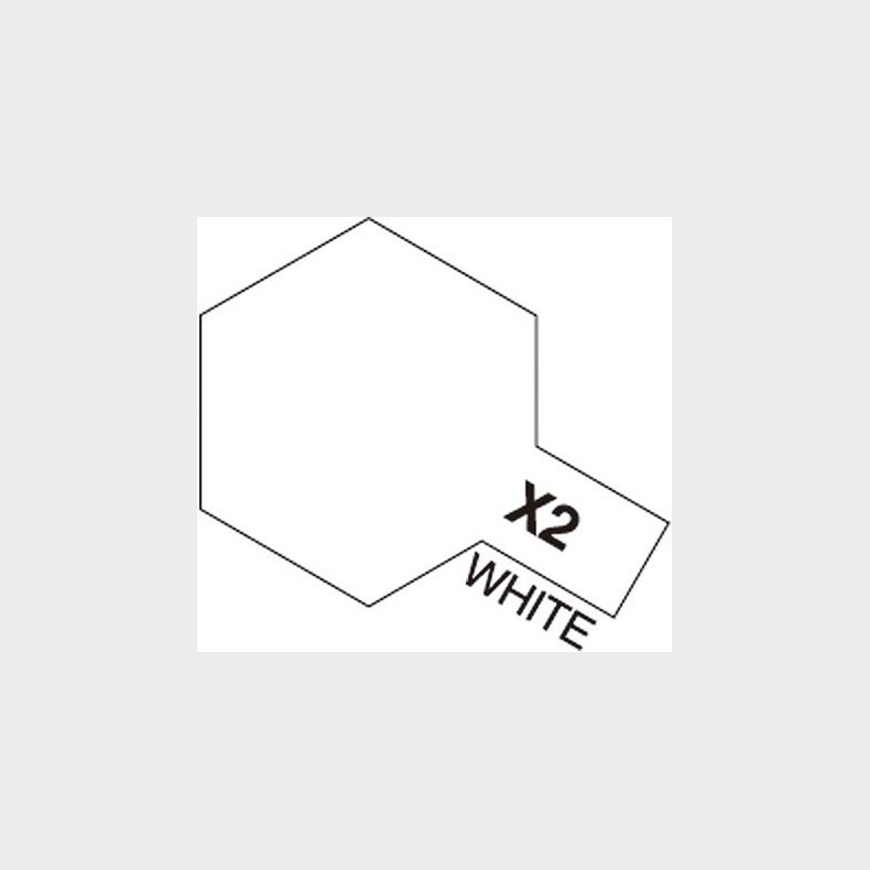 Tamiya - Acrylic Mini - X-2 White Gloss 10 Ml - 81502