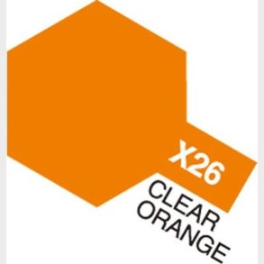 Tamiya - Acrylic Mini - X-26 Clear Orange Gloss 10 Ml - 81526
