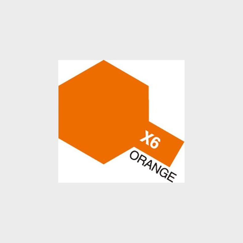 Tamiya - Acrylic Mini - X-6 Orange Gloss 10 Ml - 81506