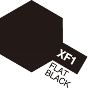 Tamiya - Acrylic Mini - Xf-1 Flat Black 10 Ml - 81701