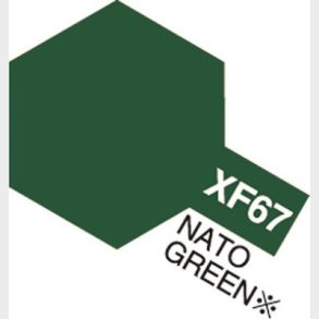 Tamiya - Acrylic Mini - Xf-67 Nato Green Flat 10 Ml - 81767