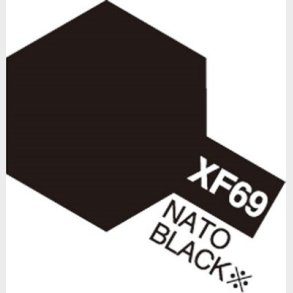 Tamiya - Acrylic Mini - Xf-69 Nato Black Flat 10 Ml - 81769